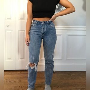 Abercrombie Curve Love Dad Jean in SHORT